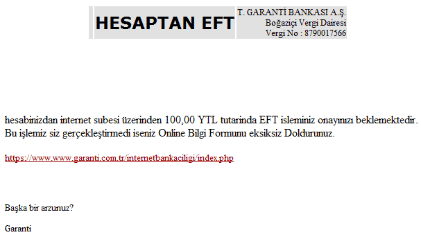 eft_onay eft onay Sahte E postalara dikkat!