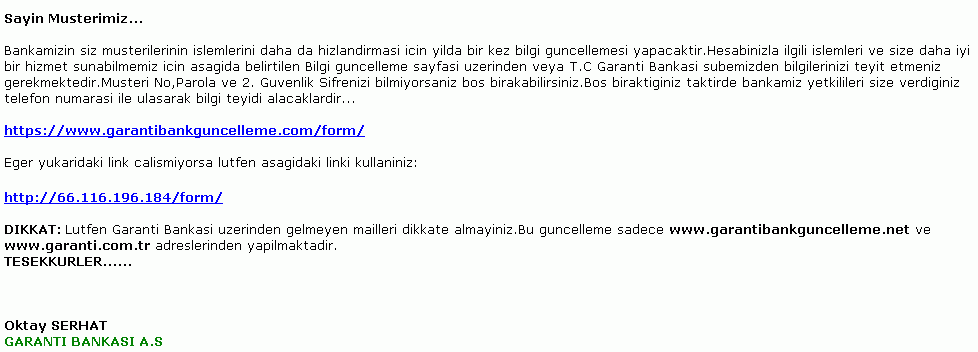 guncelleme guncelleme Sahte E postalara dikkat!