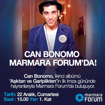 Can Bonomo Marmara Forum'da