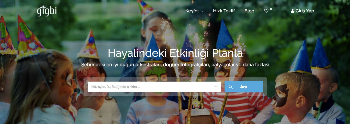 Düğünün İçin İhtiyacın Olay Her Şey gigbi’de! 2 gigbicom