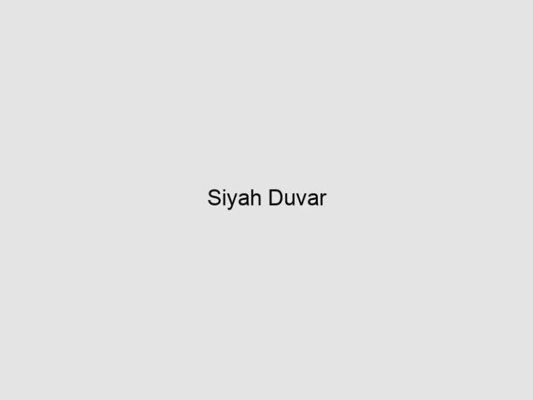 Read more about the article Siyah Duvar