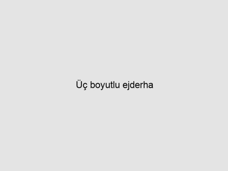 Read more about the article Üç boyutlu ejderha