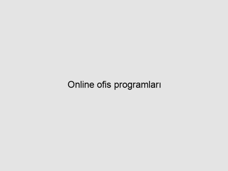 Read more about the article Online ofis programları