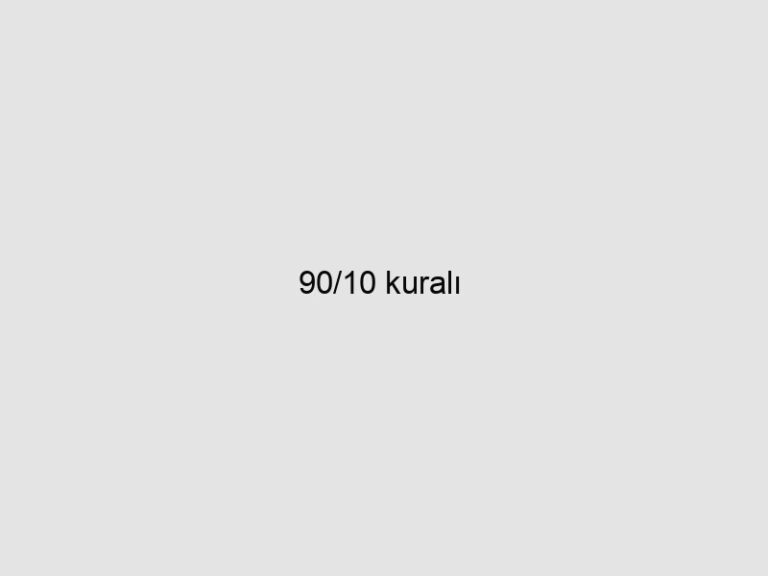 Read more about the article 90/10 kuralı