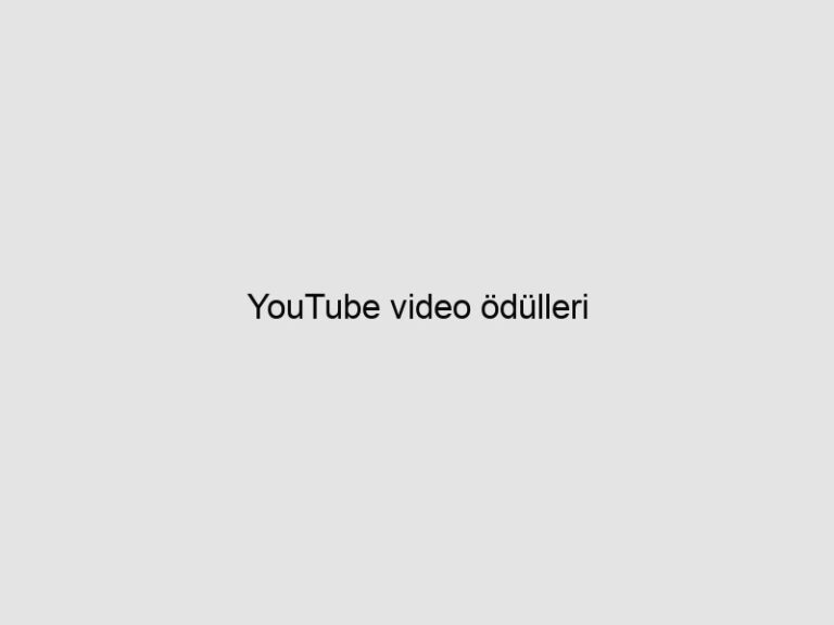 YouTube video ödülleri 13 YouTube video ödülleri